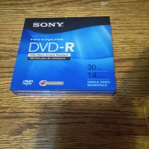 Sony Blue DVD-R Single Sided 1.4GB 30min Media